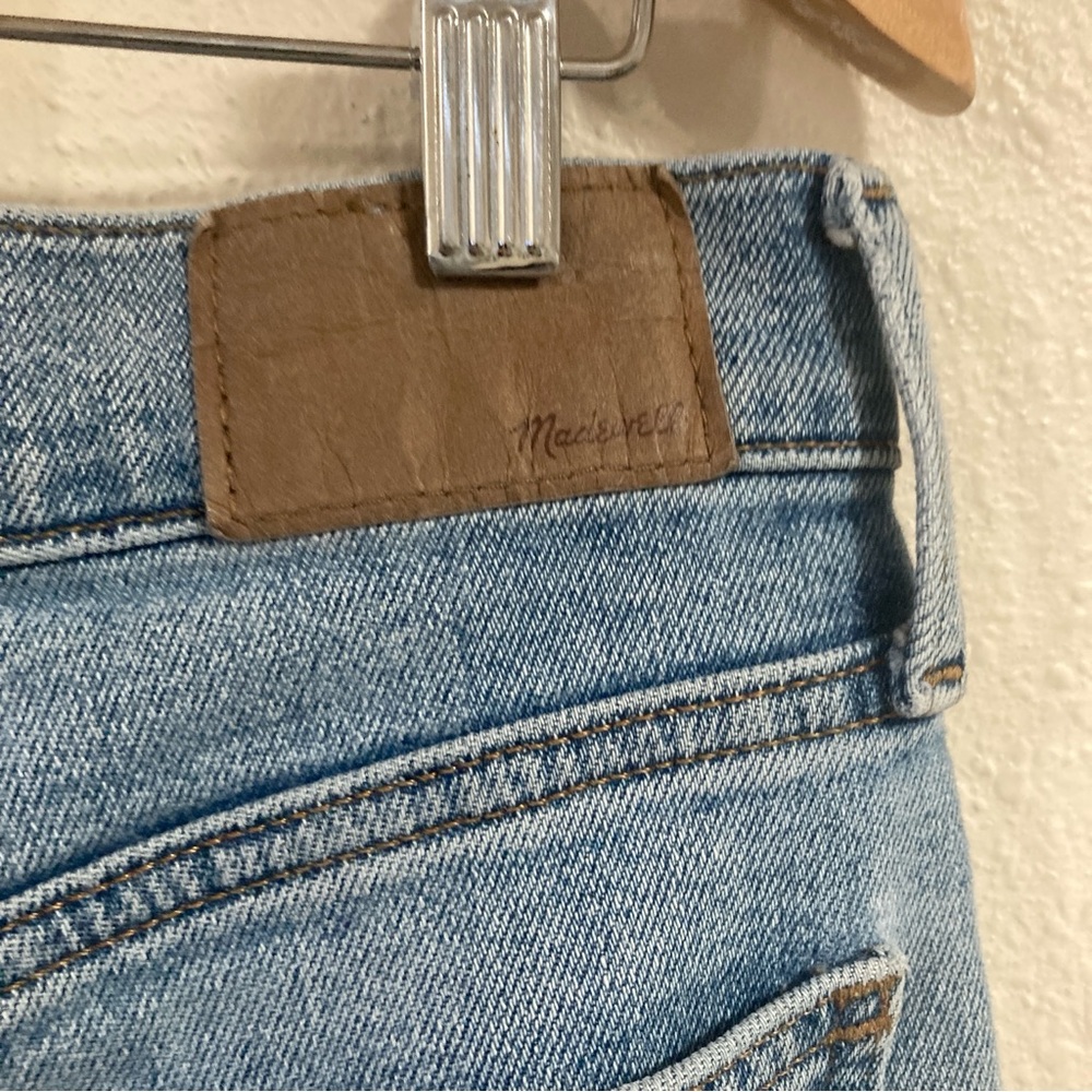 Madewell Distressed Perfect Vintage Jeans 29 Cardine Light Wash Ripped Knee - Picture 6 of 16